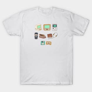 Cute Old tech Drawing Design T-Shirt